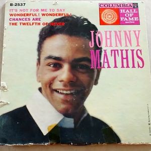 Vintage Johnny Mathis 45 RPM B-2537